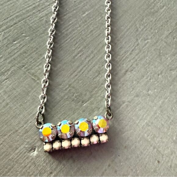 Sabika Crystal Summer 2012 Silver Tone Necklace - Picture 2 of 10